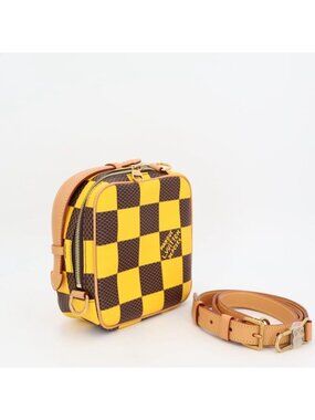 Louis Vuitton Shoulder Bag Damier Pop Canvas Chess Messenger
